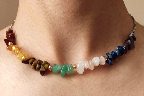 گردنبند سنگ هفت چاکرا