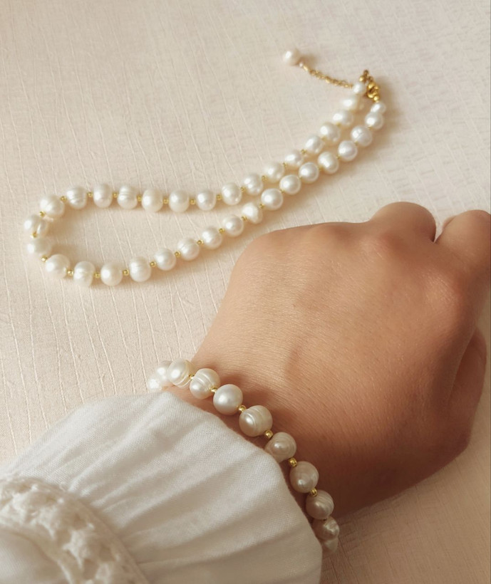 دستبند مروارید پرورشی اصل شاران