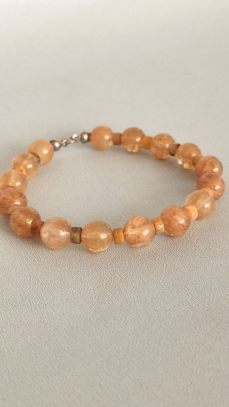 دستبند سنگ سیترین اصل شاران