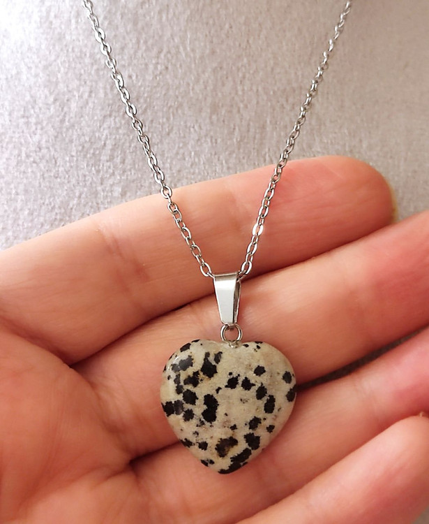 گردنبند سنگ جاسپر دالماتیان