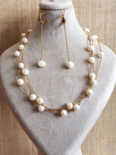 ست مروارید پرورشی سه ردیفه اصل شاران