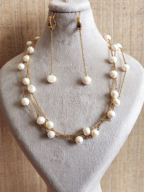 ست مروارید پرورشی سه ردیفه اصل شاران