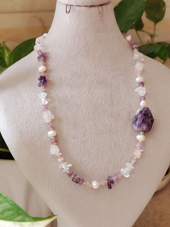 گردنبند سنگ آمتیست