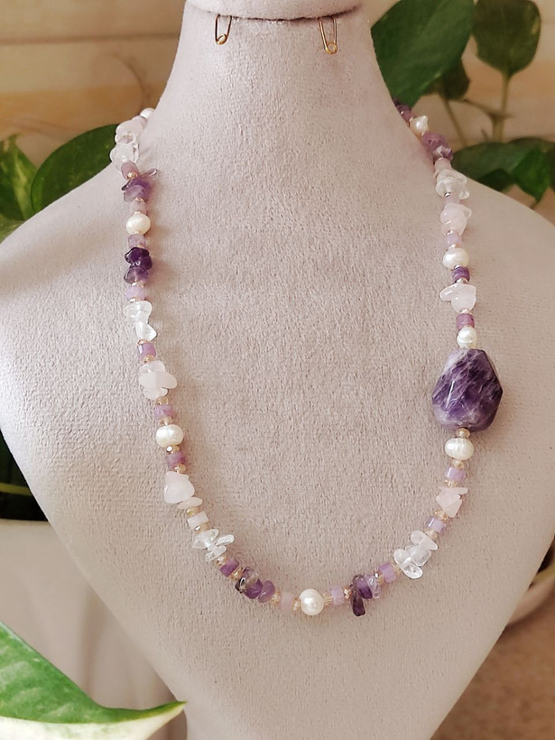 گردنبند سنگ آمتیست