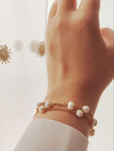 دستبند زنانه مروارید پرورشی