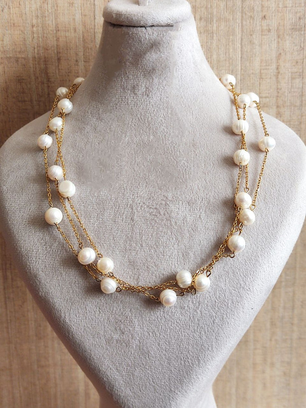 گردنبند مروارید پرورشی اصل شاران