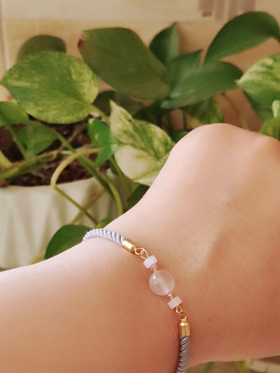 دستبند زنانه رز کوارتز