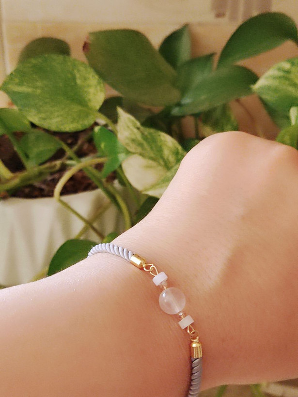 دستبند زنانه رز کوارتز