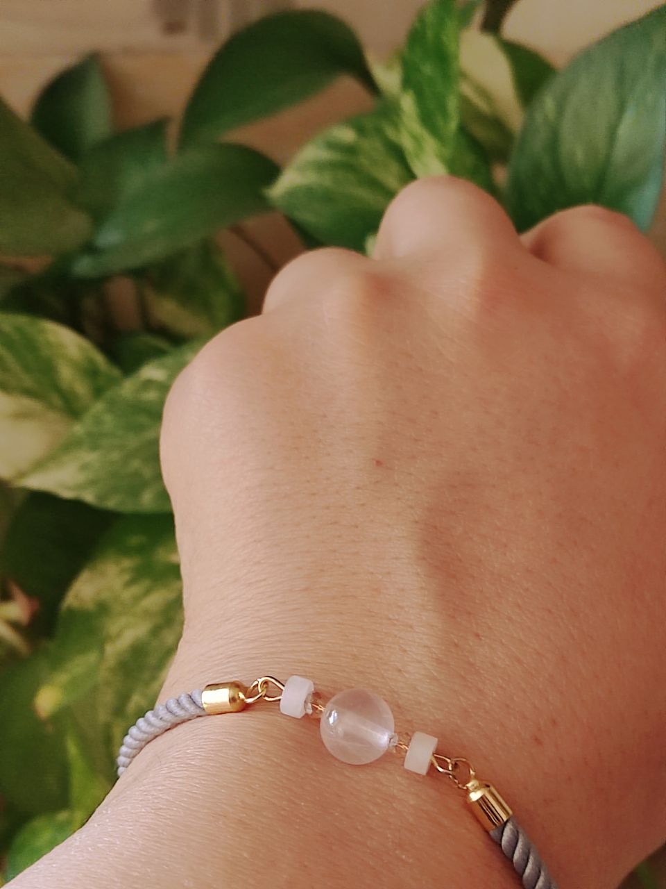 دستبند زنانه رز کوارتز