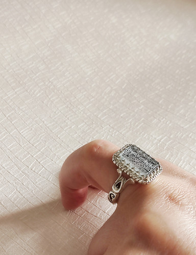 انگشتر نقره مردانه